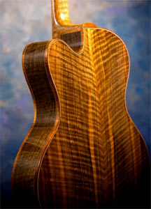 Bastogne Walnut Arch Top Acoustic Guitar by Thorell Guitars