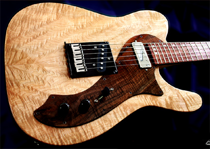 Maple Solid Body Logicaster Guitar by Black Mesa Guitars www.blackmesaguitars.com USA