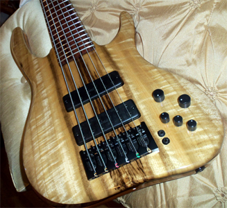 6 String Myrtlewood Bass by Carl S Basses, USA cc_da_bassman@hotmail.com