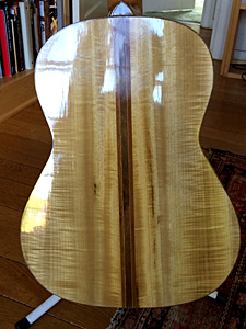 Myrtlewood & Port Orford Cedar Guitar by Doug Shaker   doug@theshakers.org  USA