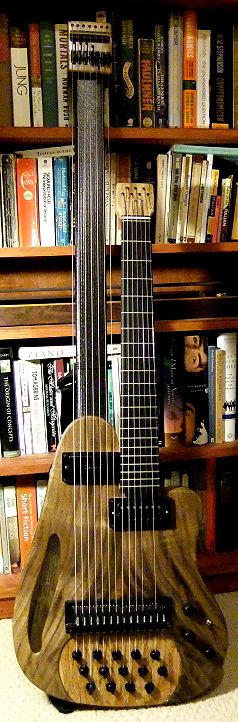 Custom Theorbo features Guitar Woods from OregonWildwood.com