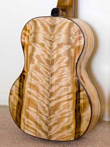 Figured Myrtlewood Tenor  Ukulele by Jack Katchur artisticdad@yahoo.com USA  