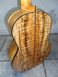 Myrtlewood Tenor Ukulele by www.stansellguitars.com Les Stansell USA