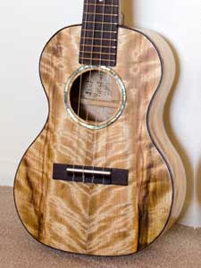 Figured Myrtlewood Tenor  Ukulele by Jack Katchur artisticdad@yahoo.com USA  