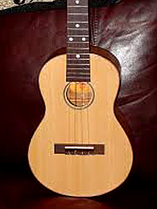 Port Orford Cedar top with Butternut B&S Tenor Ukulele by Steve Bonner stevekathleen@verizon.net  USA