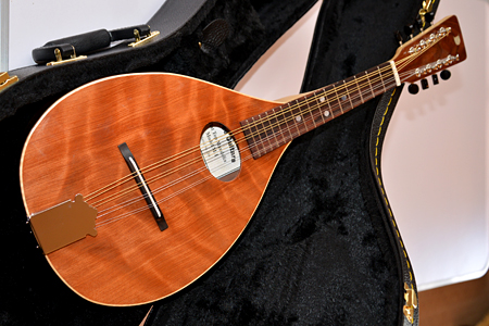 Curly Redwood Mandolin by Joe DeFee  jdefee@caci.com & used as fundraiser for Fences for Fido (http://www.fencesforfido.org/  USA